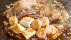 満月のお好み焼 鹿屋店|鉄板で楽しむ手焼き体験